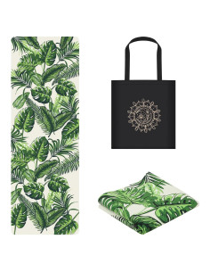 Alfombrilla de Yoga Plegable Jooeer Verde Antideslizante 1.5mm