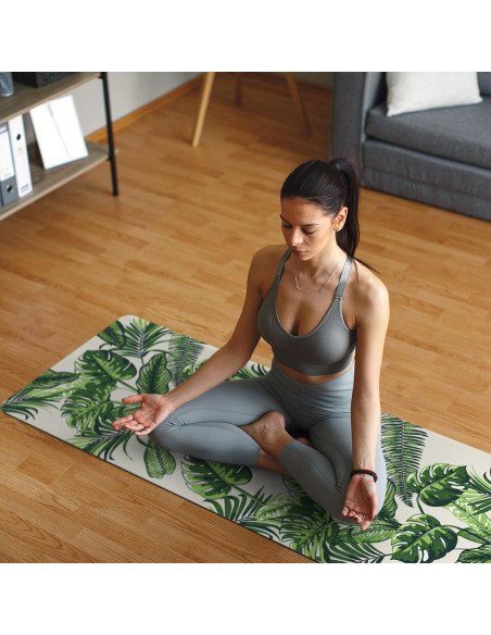 Alfombrilla de Yoga Plegable Jooeer Verde Antideslizante 1.5mm