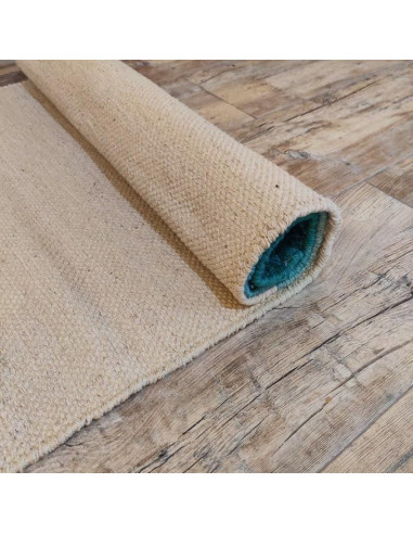 Alfombra de Yoga Ecológica Jaipur art & Rugs 183x61cm Verde-Blanco