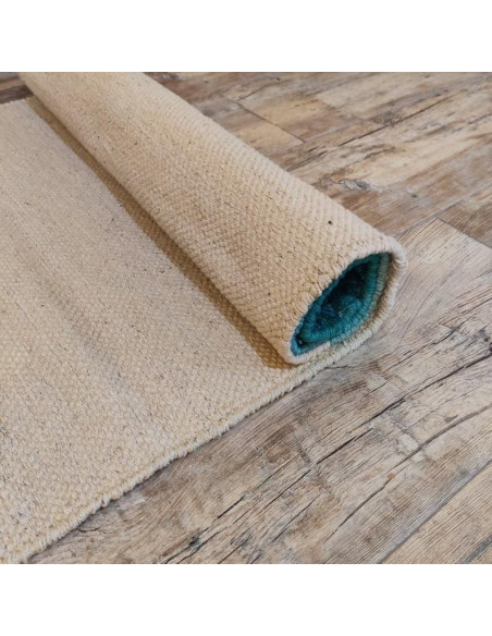 Alfombra de Yoga Ecológica Jaipur art & Rugs 183x61cm Verde-Blanco