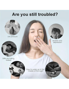 Dispositivo de Neurocontrol para Ansiedad y Sueño Blanco 6.5x4x3.5cm 2