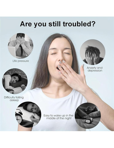 Dispositivo de Neurocontrol para Ansiedad y Sueño Blanco 6.5x4x3.5cm