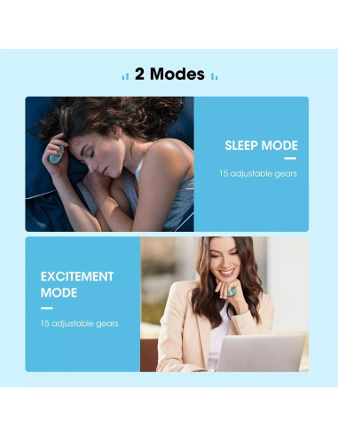 Dispositivo de Neurocontrol para Ansiedad y Sueño Blanco 6.5x4x3.5cm