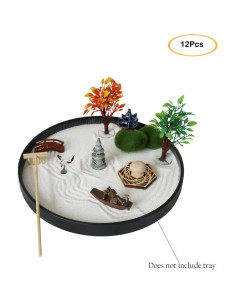 Kit Jardín Zen Japonés Miniatura - Accesorios Decorativos 2