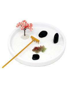 Kit Mini Jardín Zen Nature's Mark para Escritorio 20cm