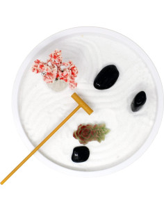 Kit Mini Jardín Zen Nature's Mark para Escritorio 20cm 2