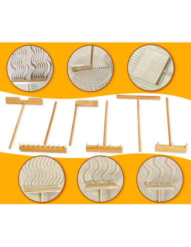 Kit de Rastrillos de Jardín Zen JJJ Arts - 15 Accesorios