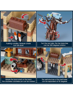 Juego de Construcción Torre del Reloj Vziimo 1305 Piezas 2