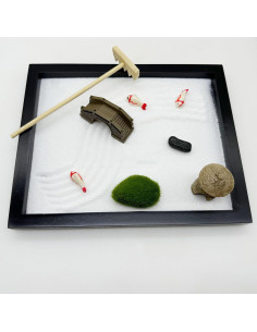 Kit Jardín Zen Woohome - 21.5x17.5cm Decoración Meditativa 2