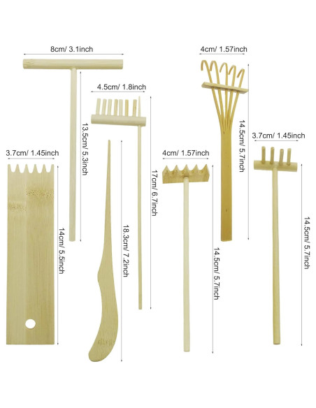 Kit Jardín Zen Woohome - 21.5x17.5cm Decoración Meditativa