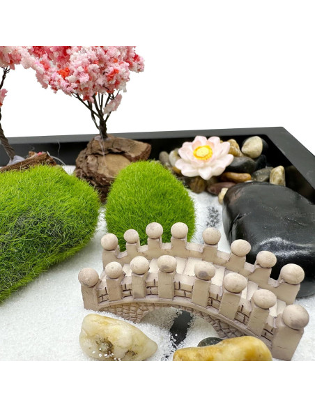 Kit Jardín Zen Woohome - 21.5x17.5cm Decoración Meditativa