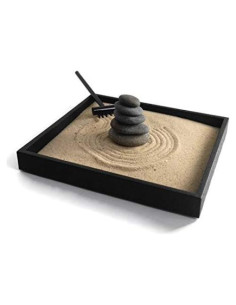 Mini Jardín Zen Hecho a Mano Paintspiration con Piedras Naturales