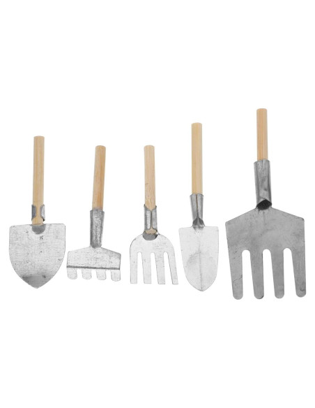 Garneck Mini Herramientas de Jardín 5 Piezas Accesorios Bonsái
