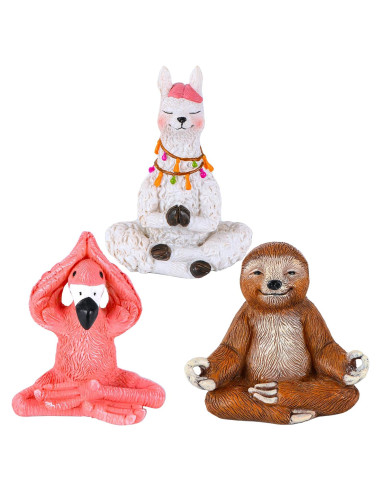 Conjunto de Figuras de Yoga Miniatura Mood Lab - 3 Piezas