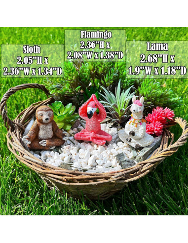 Conjunto de Figuras de Yoga Miniatura Mood Lab - 3 Piezas