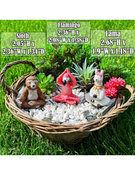 Conjunto de Figuras de Yoga Miniatura Mood Lab - 3 Piezas