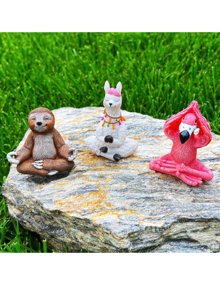 Conjunto de Figuras de Yoga Miniatura Mood Lab - 3 Piezas