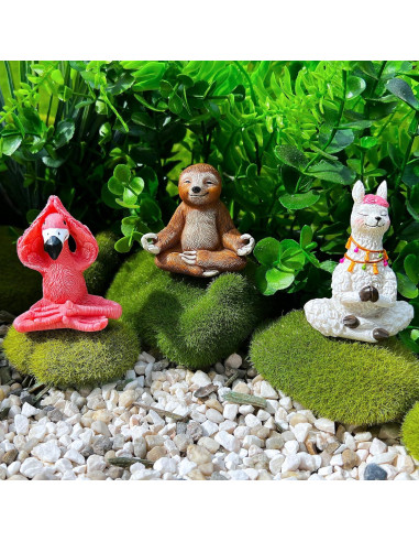 Conjunto de Figuras de Yoga Miniatura Mood Lab - 3 Piezas