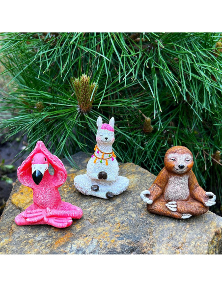 Conjunto de Figuras de Yoga Miniatura Mood Lab - 3 Piezas