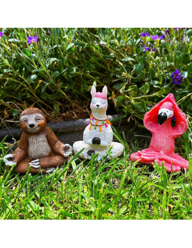 Conjunto de Figuras de Yoga Miniatura Mood Lab - 3 Piezas