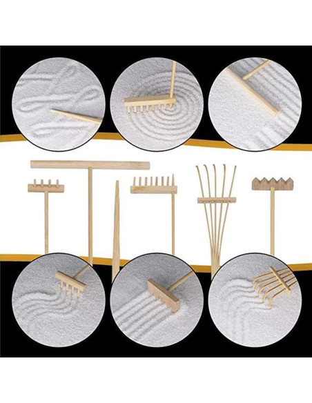 Juego de 6 Rastrillos Mini Jardín Zen MHYGKTXRA