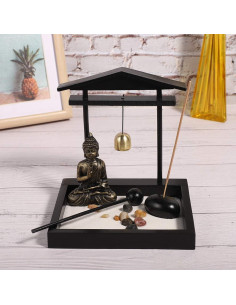 Jardín Zen de Escritorio HEEPDD con Estatua de Buda y Accesorios 2