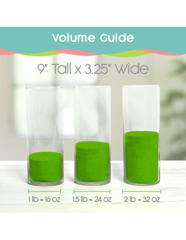 Arena de Color Lima Sandsational Sparkle 0.45 kg para Bodas