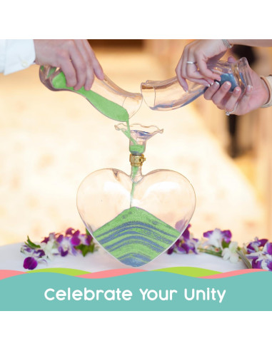 Arena de Color Lima Sandsational Sparkle 0.45 kg para Bodas