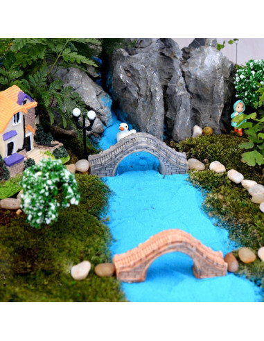 Mini Puente de Jardín de Hadas Purple Star - 11 Pack Accesorios