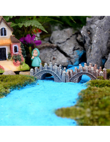 Mini Puente de Jardín de Hadas Purple Star - 11 Pack Accesorios