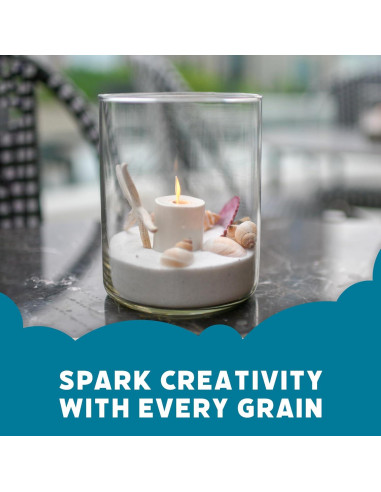 Arena Blanca Decorativa Podzly 2.27 kg - Manualidades y Bodas