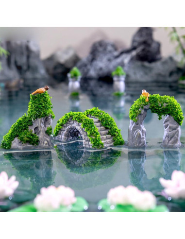 Mini Puente de Jardín de Hadas Purple Star - 11 Pack Accesorios