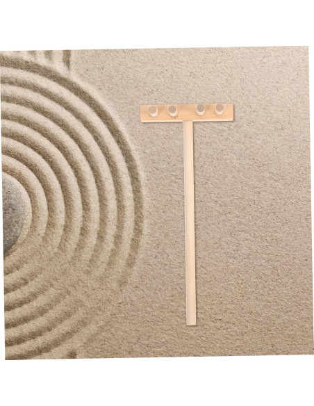 5 Rastrillos de Madera para Jardín Zen - Accesorios de Arena