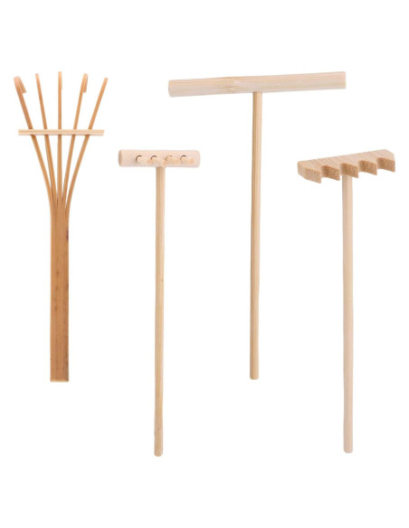 Juego de Mini Rastrillos de Jardín Zen Gosknor - 4 Estilos