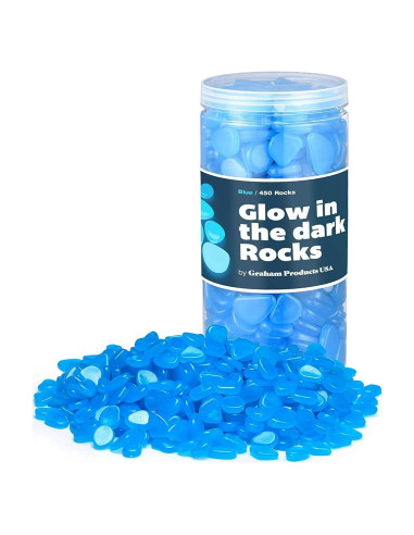 Grava Brillante en la Oscuridad Graham 450 Piezas Azul