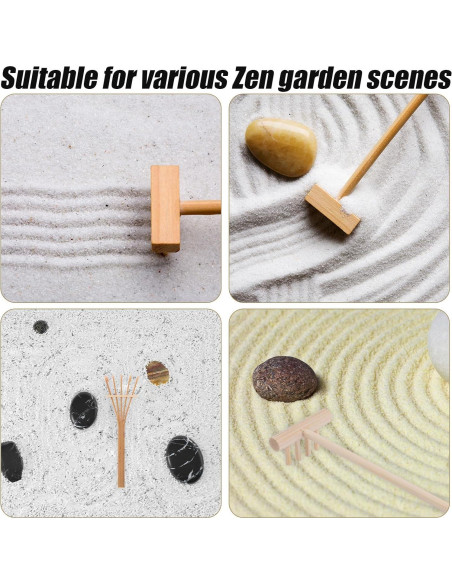 Juego de Mini Rastrillos de Jardín Zen Gosknor - 4 Estilos