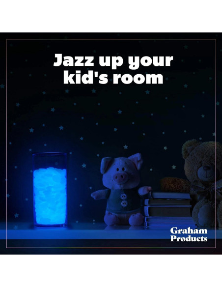 Grava Brillante en la Oscuridad Graham 450 Piezas Azul