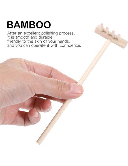 Juego de 12 Mini Rastrillos Zen Jojofuny para Jardín