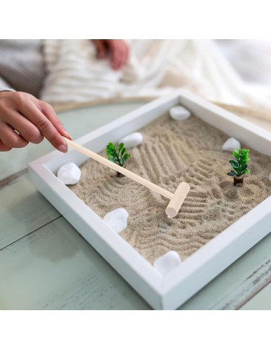 Juego de 12 Mini Rastrillos Zen Jojofuny para Jardín