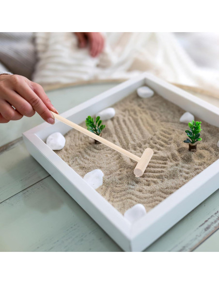 Juego de 12 Mini Rastrillos Zen Jojofuny para Jardín