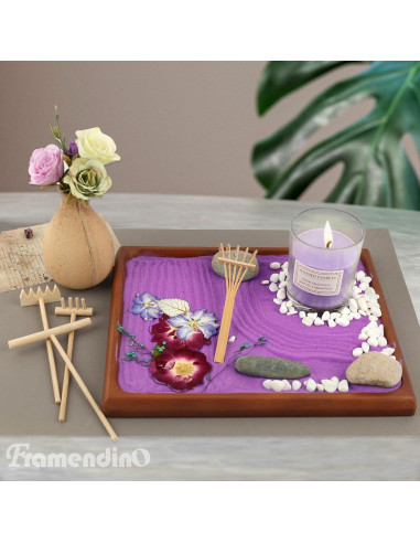 Mini Rastrillos de Jardín Zen Framendino - 3 Piezas de Bambú