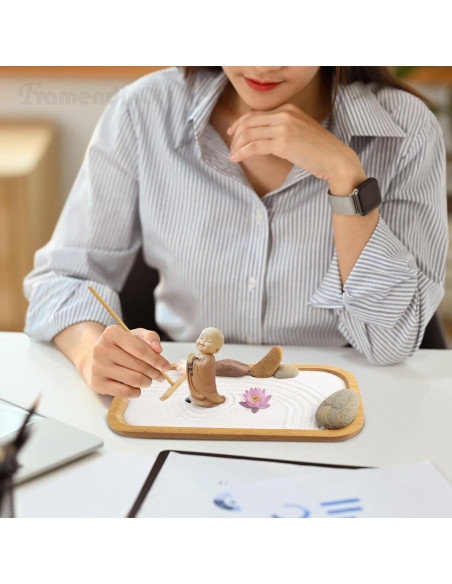 Mini Rastrillos de Jardín Zen Framendino - 3 Piezas de Bambú