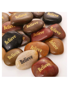 50 Piedras Grabadas Inspiradoras RockImpact - 5.08cm a 7.62cm