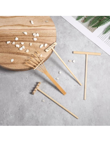Set de 4 Mini Rastrillos Zen DPWOUM para Jardinería
