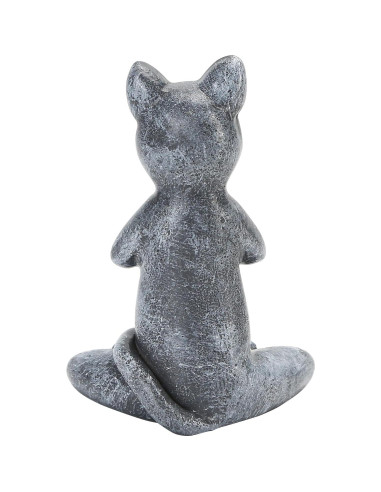 Estatua de Gato Meditador Zen Badong - Resina 12x6x8 cm