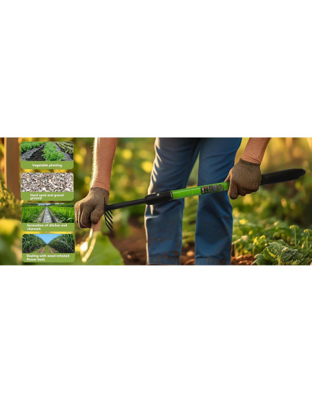 Rastrillo de Jardín Ajustable YIAD DRAGON HORSE 70-100 cm