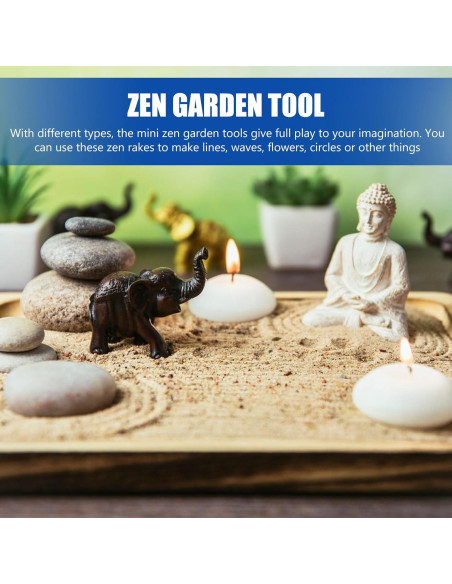 Kit Mini Rastrillos de Jardín Zen GANAZONO - 48 Piezas