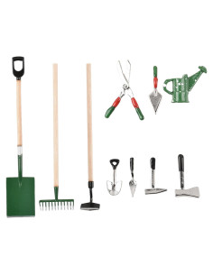 Mini Herramientas de Jardín HUIANER 10pcs Escala 1:12