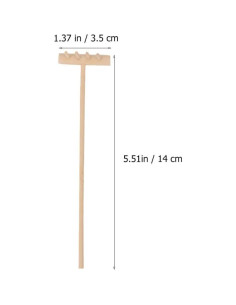 Set 8 Mini Rastrillos Zen Jardín EXCEART - Accesorios de Meditación 2