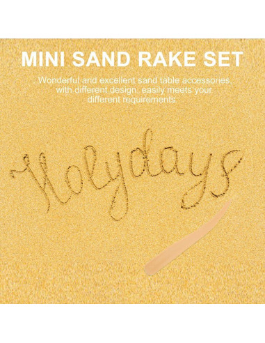 TOPPERFUN 12 Piezas Mini Rastrillos de Jardín Zen para Arena